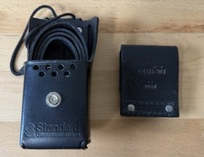 Vintage Standard Communications Radio Case Holster Leather w/Strap & Belt Loop