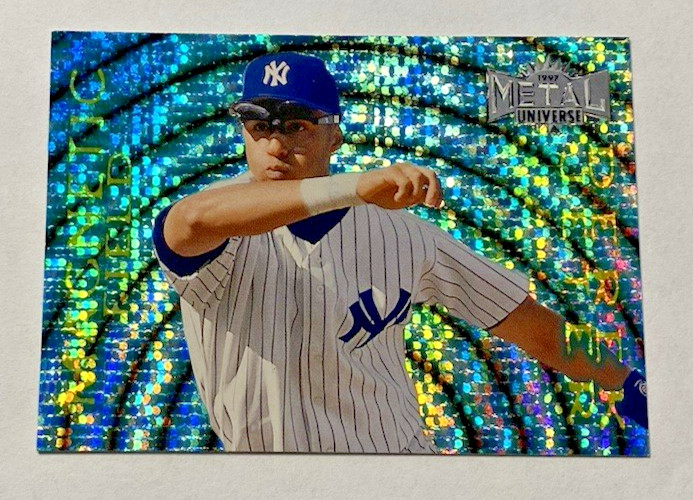 1997 Fleer/SkyBox Metal Universe Magnetic Field Holo Foil Derek Jeter #5 of 10