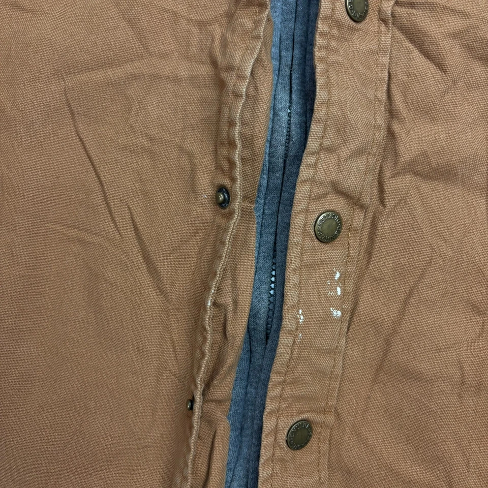 Chaqueta Dickies Adulto X Grande Marrón Tareas Lona Ropa de Trabajo Forrada Capucha Abrigo Hombres* Foto 4 de 4