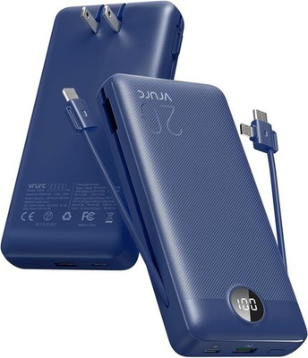 VRURC Portable Charger 20000mAh, Fast Charging Power Bank USB C,4 Output 2 In...