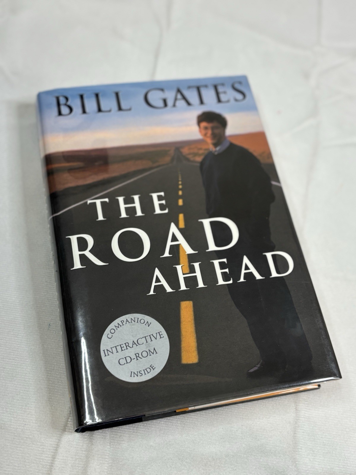 Bill Gates Signed Book The Road Ahead  Hardcover With CD First Edition