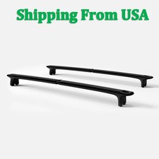 Fits 2022-2026 Rivian R1t R1s Black Lockable Cargo Crossbars Roof Or Bed Rack