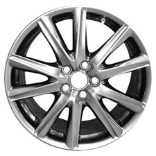 19x9 10 Spoke Refurbished Rear Aluminum Wheel Painted Dark Hypersilver 560-74270