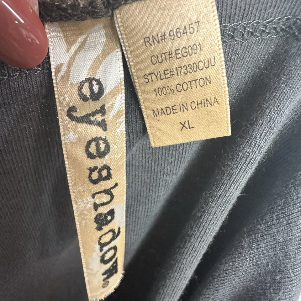 Camiseta sin mangas vintage Y2K sombra de ojos XL gris encaje ribete cami femenina hada grunge Foto 2 de 4