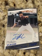 Panini Prestige Autographs Dylan Cease #PR-DC Autograph Baseball Numbered 09/50