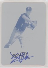 2014 Leaf Metal Draft Perfect Game Printing Plate Cyan 1/1 Chris Betts Auto a2v