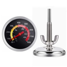 2 Pack BBQ Grill Temperature Gauge, 2-3/8 Inch Barbecue Charcoal Smoker Grill Th