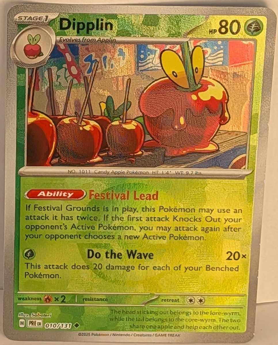Pokémon TCG Dipplin 10/131 Prismatic Evolutions Poke Ball Reverse Holo NM
