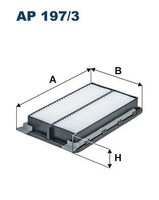 Luftfilter Filtron Ap 197 3 FÜR Hyundai Kia