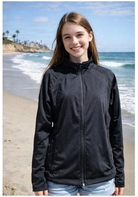Sport-Tek Gear Jacket Women M Black Full Zipper Active Outdoor OCSA Montage Logo