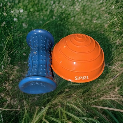 SPRI Hot & Cold Foot Roller Blue Massager Textured Arch Support