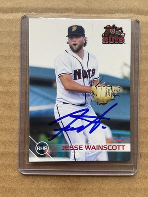 Signed 2024 Modesto Nuts Jesse Wainscott Mariners Minor League Autographed