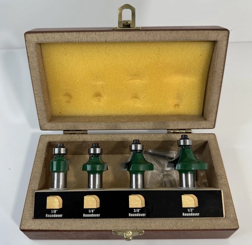 Woodcraft 4 Piece Round Over Drill Bit Set