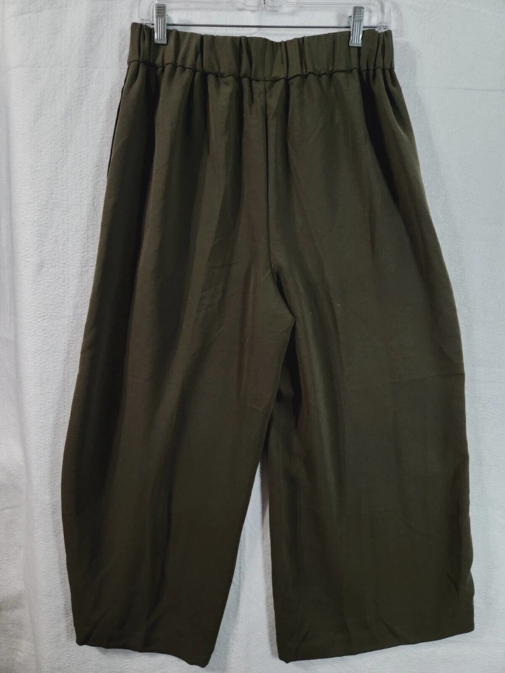 Madewell Wide Leg Pants Size M Polyester Kale Green - Image 4 of 4