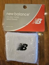 New balance New Pair Of Double Wide Wrist Bands White