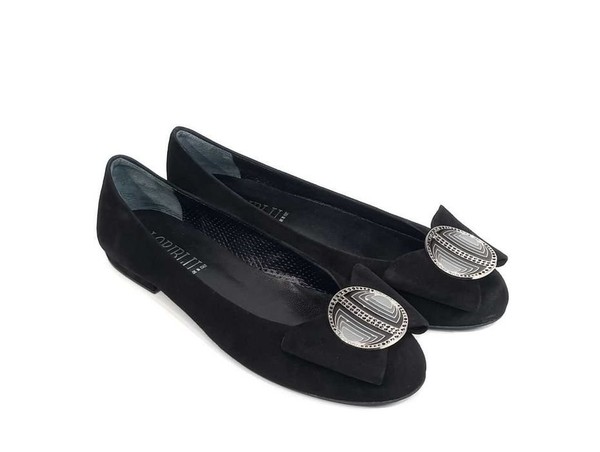 Women Heels Black Suede 37