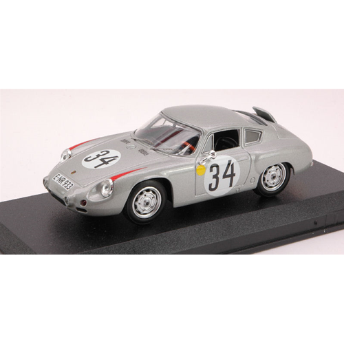 Porsche Abarth N°127 – Tour De France 1961 – Bouchet/Aury – 1/43 Best Model (BT9580)