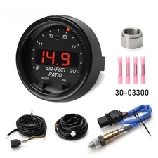 AEM 30-0300 Wideband O2 Gauge Kit w/Bosch Sensor Data Logging 0-5V CANbus