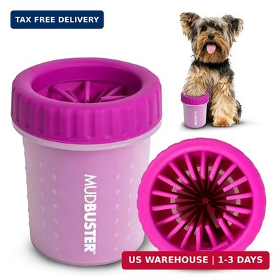 Dexas MudBuster Portable Dog Paw Cleaner, Small, Fuchsia - Premium Quality Pet A