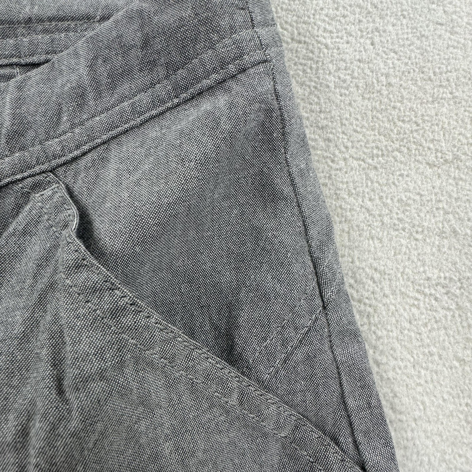 Icebreaker Merino Pants Womens 12 Gray Drawstring Hem Hiking Travel Lightweight