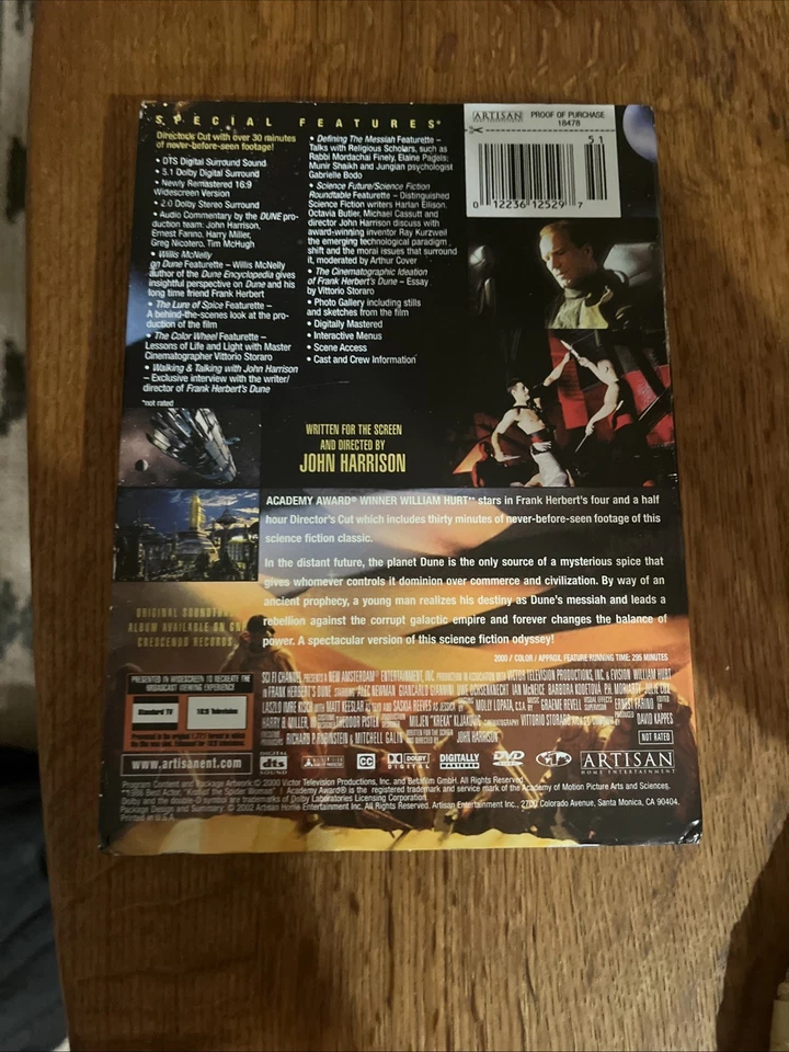 Frank Herbert's Dune Director's Cut Special Edition (3-Disc DVD Set) - Image 2 of 4
