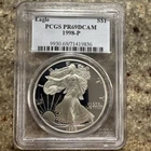 1998-P Proof American Silver Eagle PCGS PR-69 DCAM Classic Blue Label