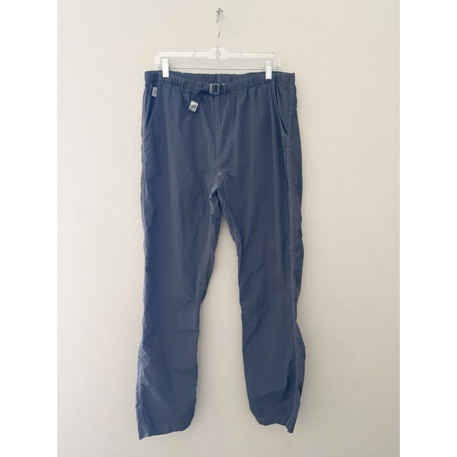 Gramicci Mens Track Pant Large Dark Gray Nylon Athleisure Gorpcore Technical