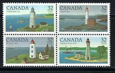 Canada Stamps Scott#1032-1035 Lighthouses 1984 MNH