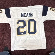 Natrone Means Autographed San Diego Chargers Jersey #20 JSA Certified