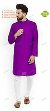 Mens Kurta Indian Cotton Mens Sold Kurta Loose Fit Plus Size Designer Kurta