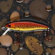 Dynamic Lures (Halo Red) Crankbait, Fishing Lure HD TROUT