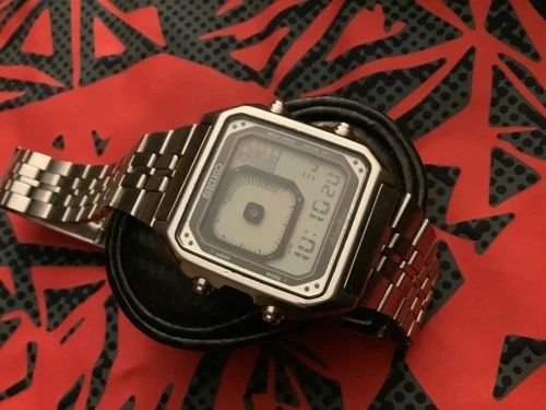 Seiko Silver Wave G757-5030 Digital Analog LCD Watch James Bond Era Parts Repair