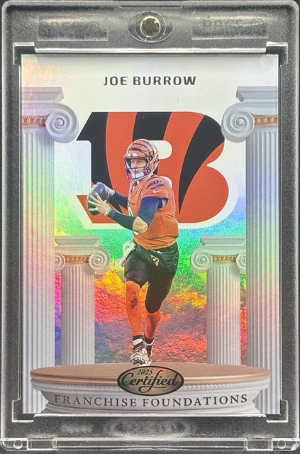 Joe Burrow White Holo Foil Refractor Card Panini Bengals Mint