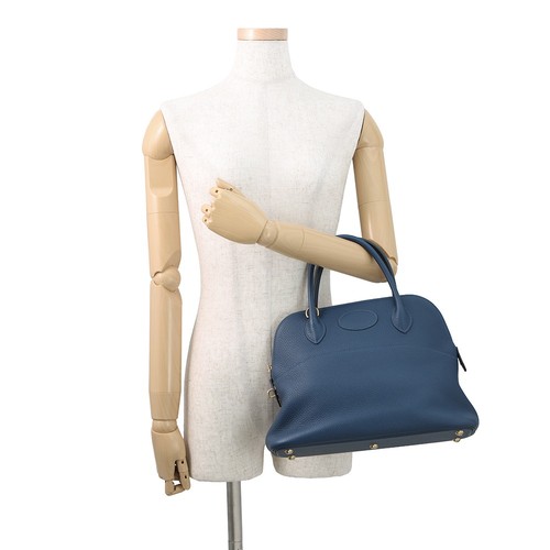 HERMES Bolide Size 31 Taurillon Clemence Deep Blue - Picture 4 of 15