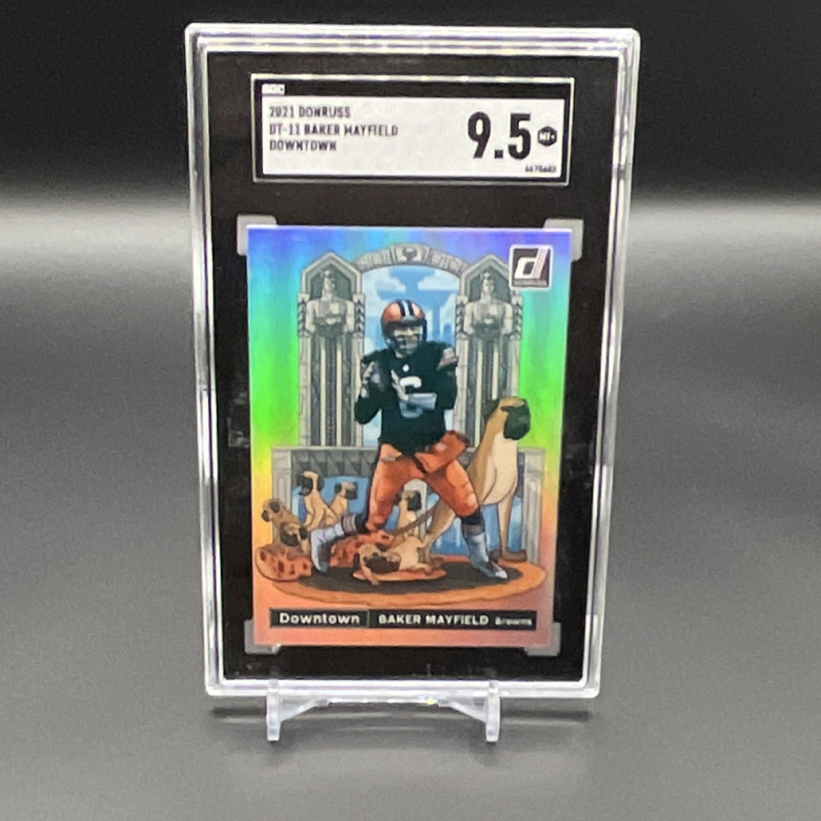 Panini 2021 Donruss Downtown Insert Baker Mayfield DT-11 SGC 9.5 Browns