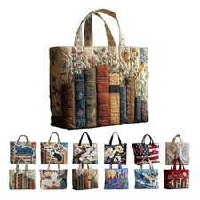 Women with Zipper Large Capacity Puffer Bag Lightweight Quilted Shoulder Handbag