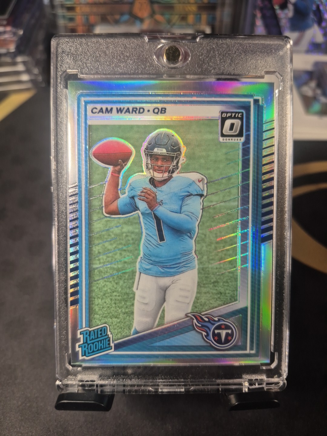 2025 Donruss Cam Ward Optic Preview Rated Rookie Silver Holo Titans RC #350