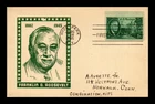 DR JIM STAMPS US CARD FRANKLIN ROOSEVLET MEMORIAM FDC SCOTT 930 KEN BOLL CACHET