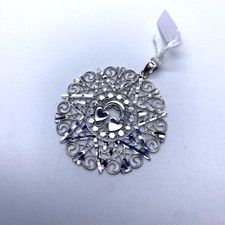 CIONDOLO ARGENTO 925, la presentosa gioiello artigianale tipico d' Abruzzo P159