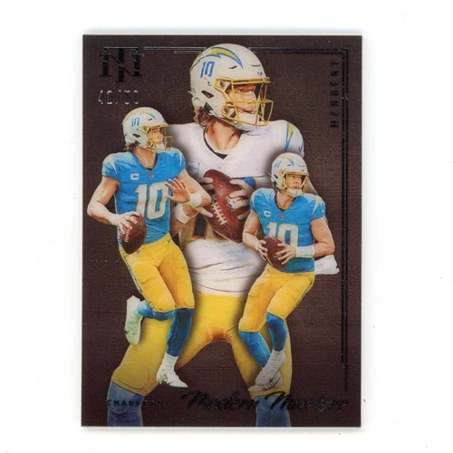 2022 Panini National Treasures Justin Herbert #MMA-18 Modern Masters #/50