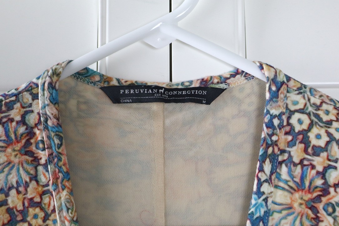 PERUVIAN CONNECTION $218 Soft Stretch Printed Sur… - image 6