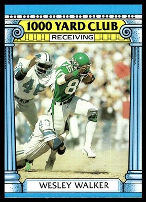 1987 Topps 1000 Yard Club Wesley Walker New York Jets #22