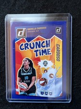 2025 Donruss WNBA Crunch Time Blue Press Proof Kamilla Cardoso #10 Chicago Sky
