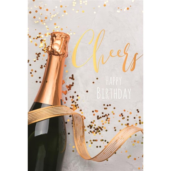 Geburtstag - GlüCkwunschkarte Im Format 11,5 X 17 Cm Mit Umschlag - Champagnerfl-image
