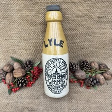 Old Vintage Printed Antique Ginger Beer Bottle LYLES MAIDSTONE Kent c1910’s 