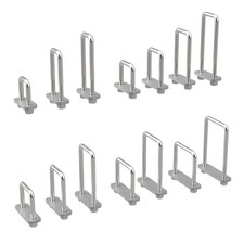 U-Bügelschraube M10 mit Klemmplatte und Stopmuttern Sliphilfe Trailer verzinkt