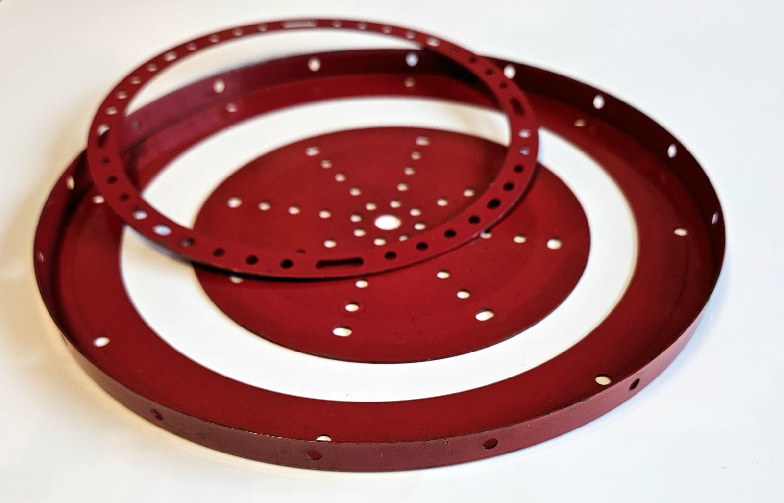 Meccano Parts  flange ring / circular strip & circular plate  - C22