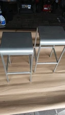 2 Navy Styled Emeco Aluminum Stools