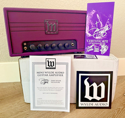 Zakk Wylde Audio 50W Mini Guitar Amp PURPLE EDITION xx/300 SIGNED Ozzy Sabbath