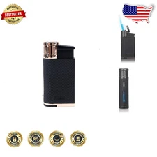 Refillable EVO Lighter Black Rose Gold | Angled Jet, Windproof, Pachmayr Grip